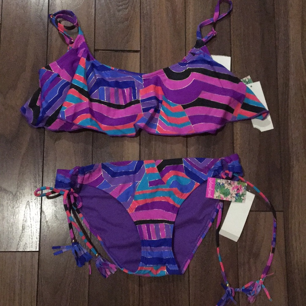 ISLAND SOUL Juniors Dream On Shayla Flounce Size M